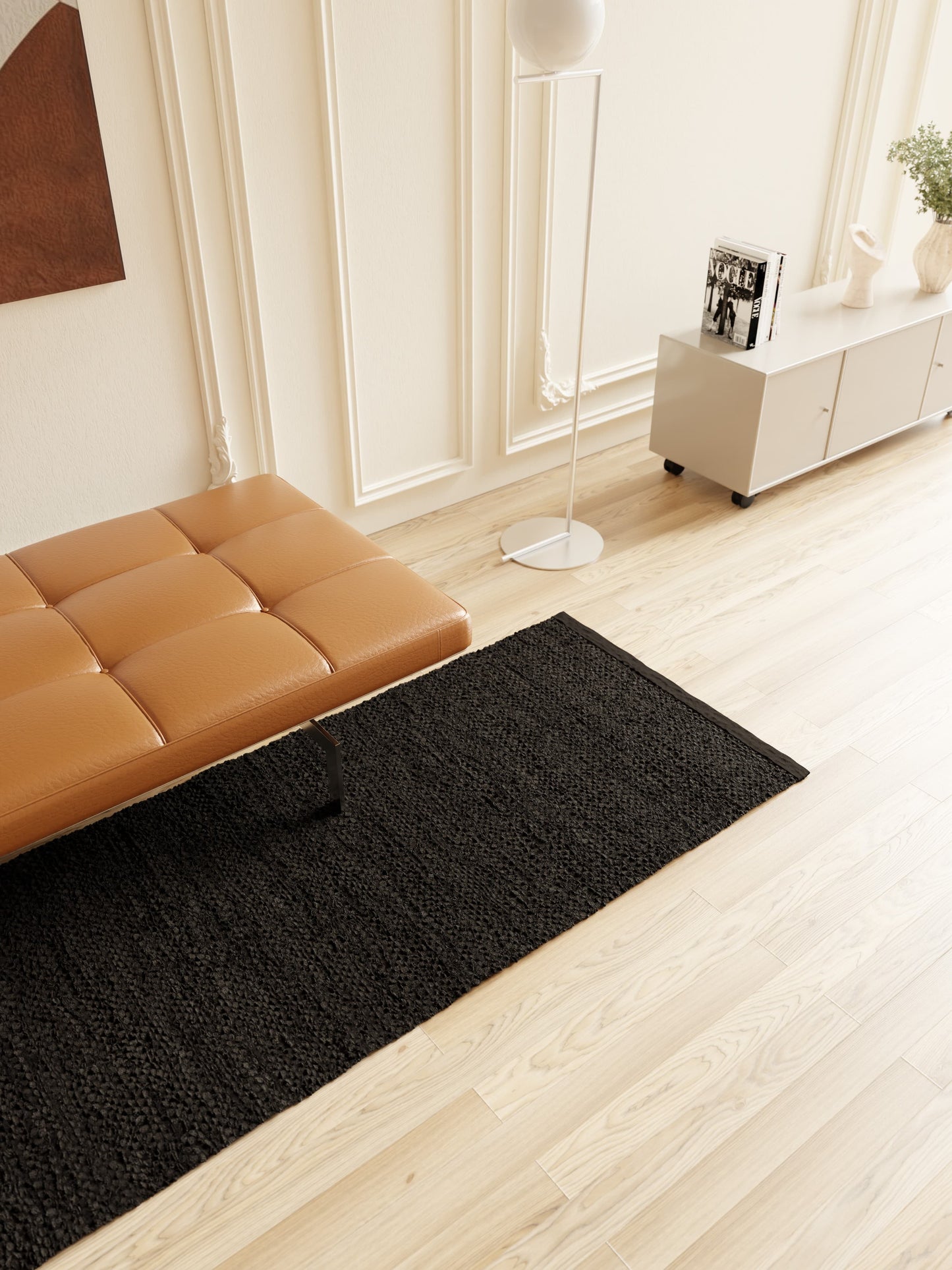 Leather Rug, Choco