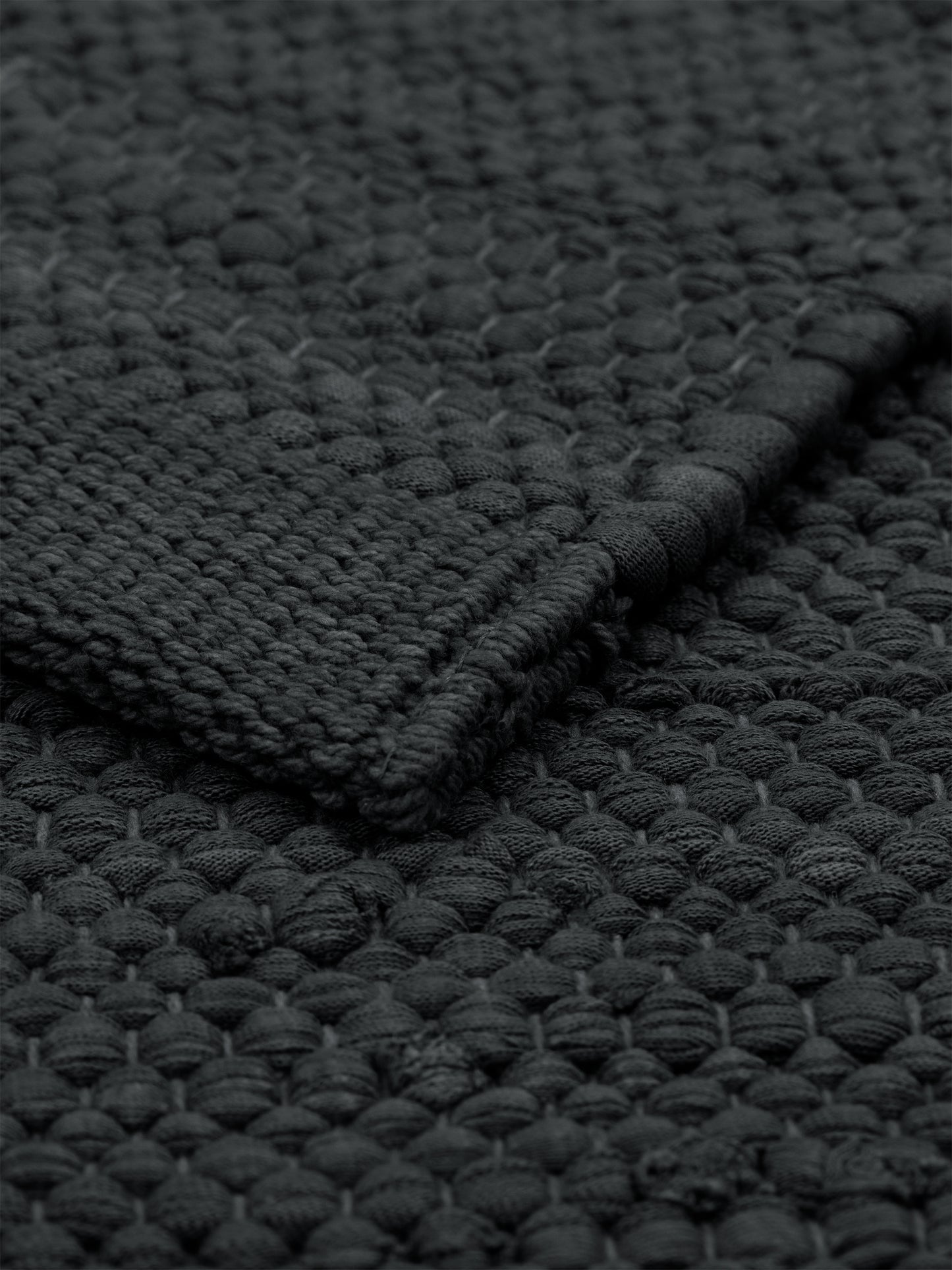 Cotton Rug, Charcoal