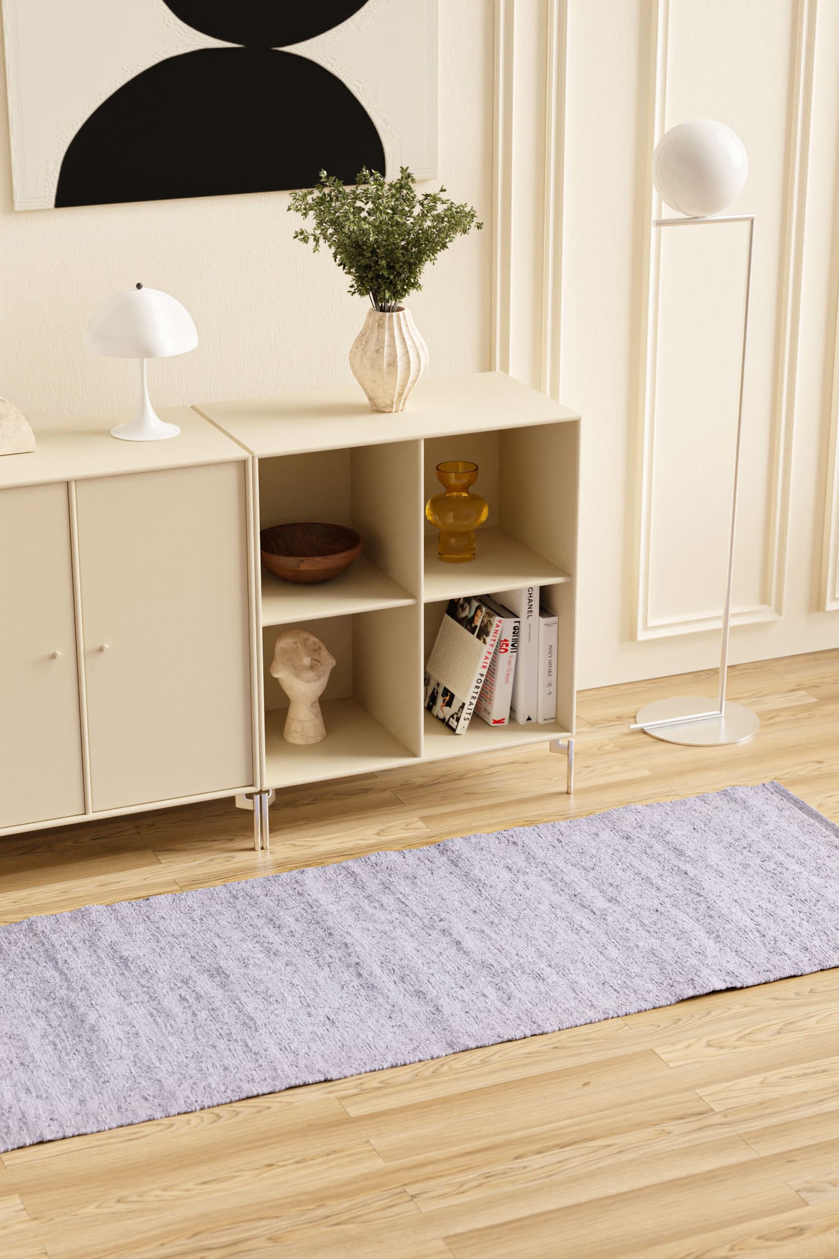 Cotton Rug, Lavender – RUG SOLID