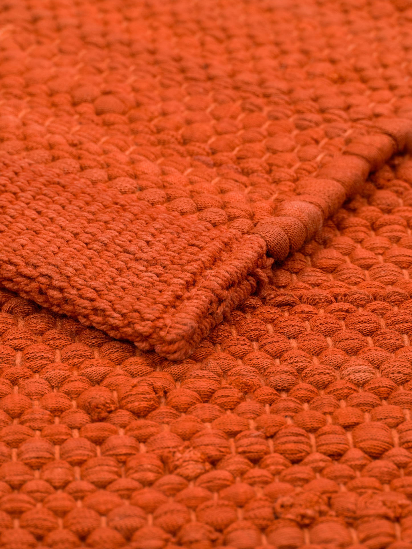 Cotton Rug, Solar Orange
